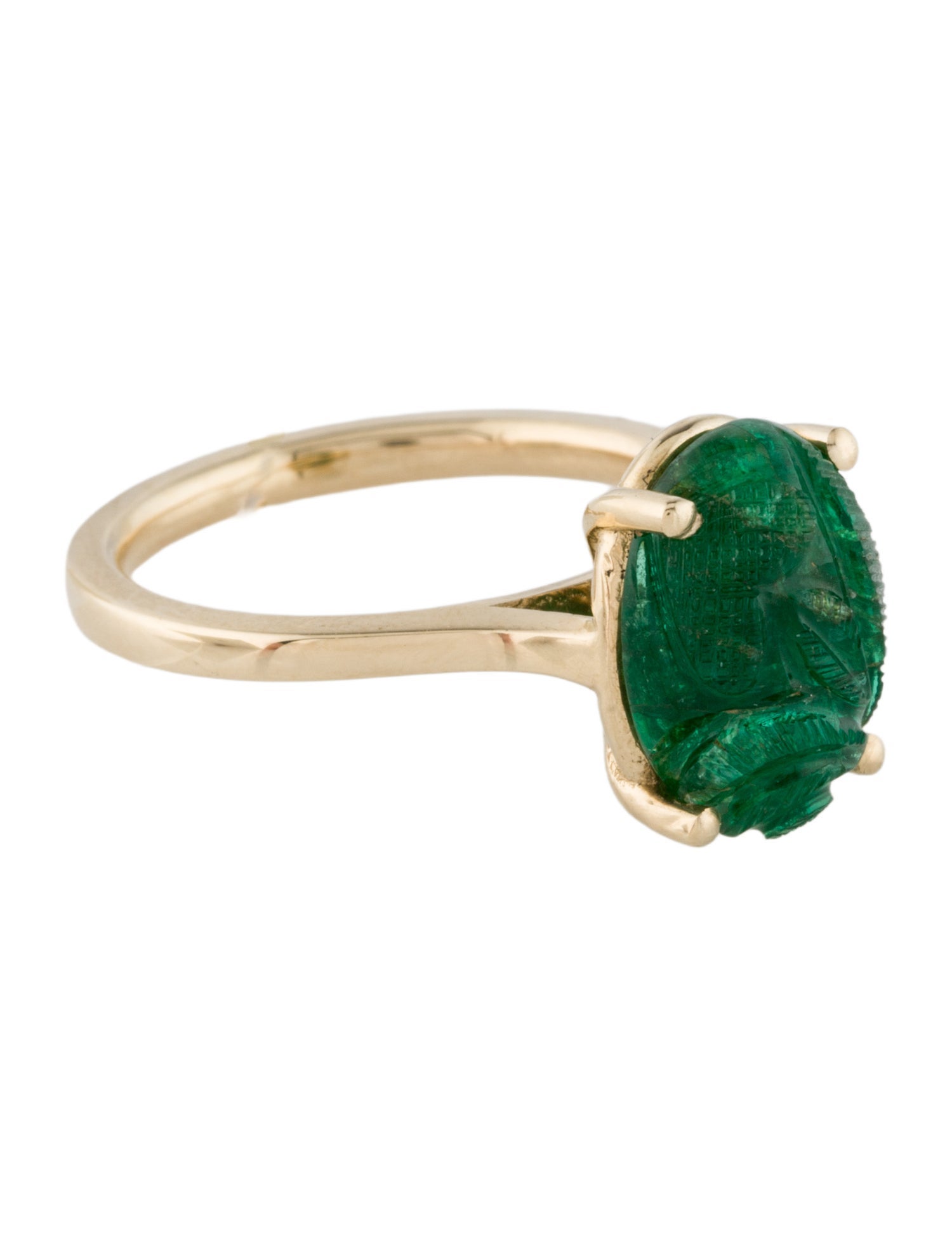 Ring 14K Emerald Cocktail Ring