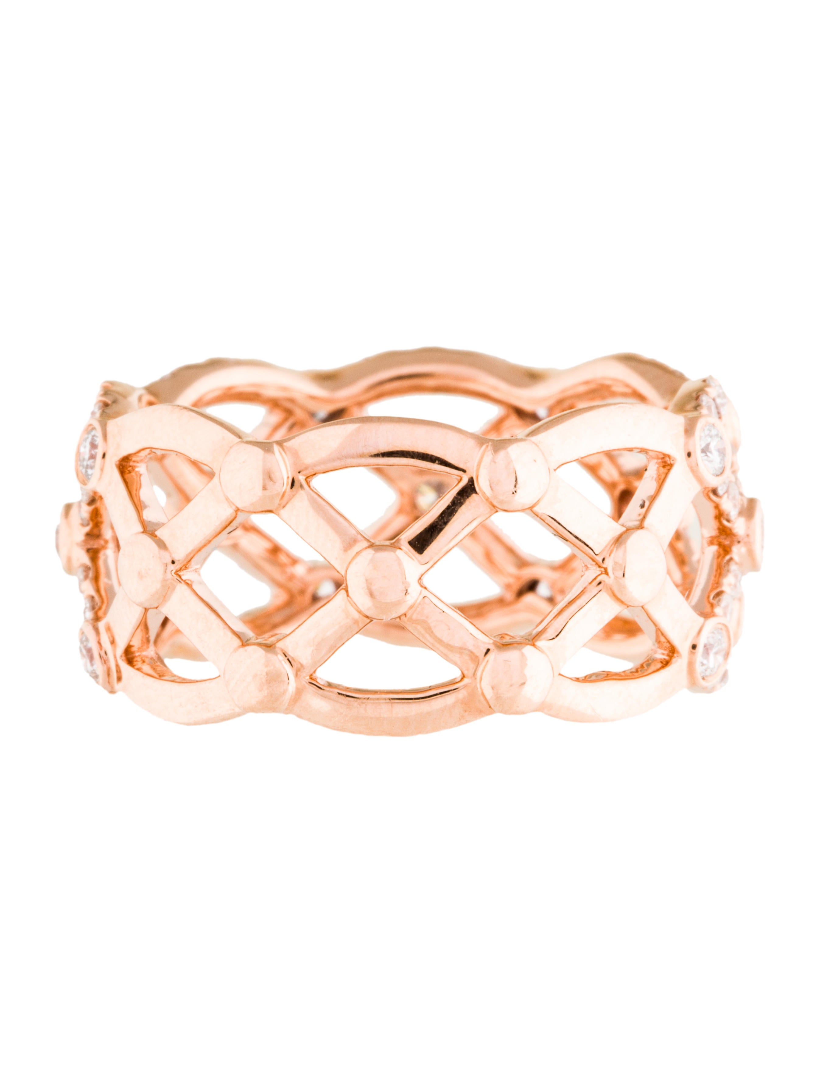 14K Diamond Lattice Ring Rings RRING34144 The RealReal