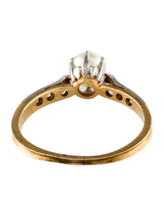 Ring Pearl & Diamond Band