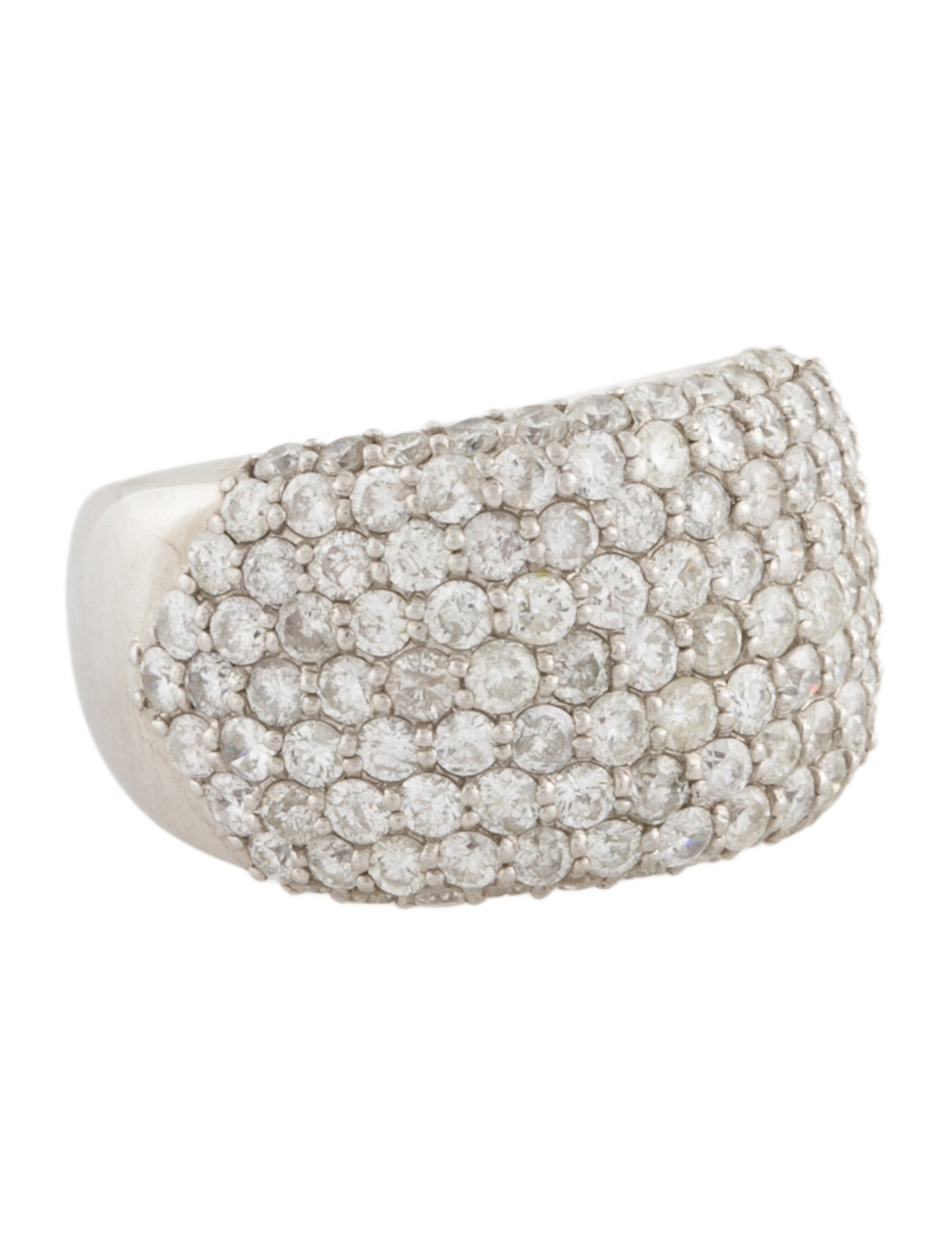 Ring Platinum 3.00ctw Diamond Wide Band