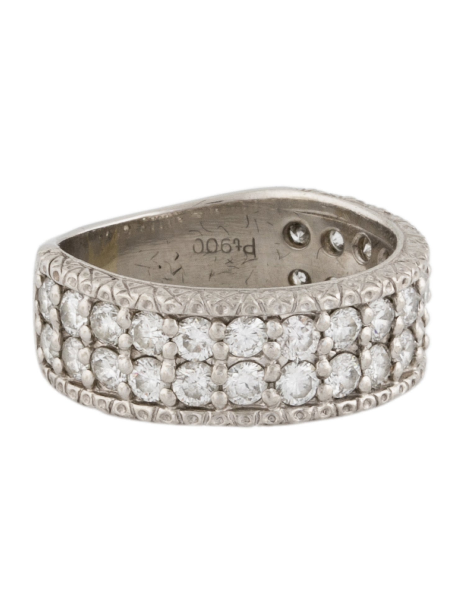 Ring Platinum 2.08ctw Diamond Band
