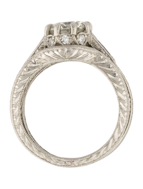 Engagement Ring Platinum 1.08ctw Diamond Wedding Sets