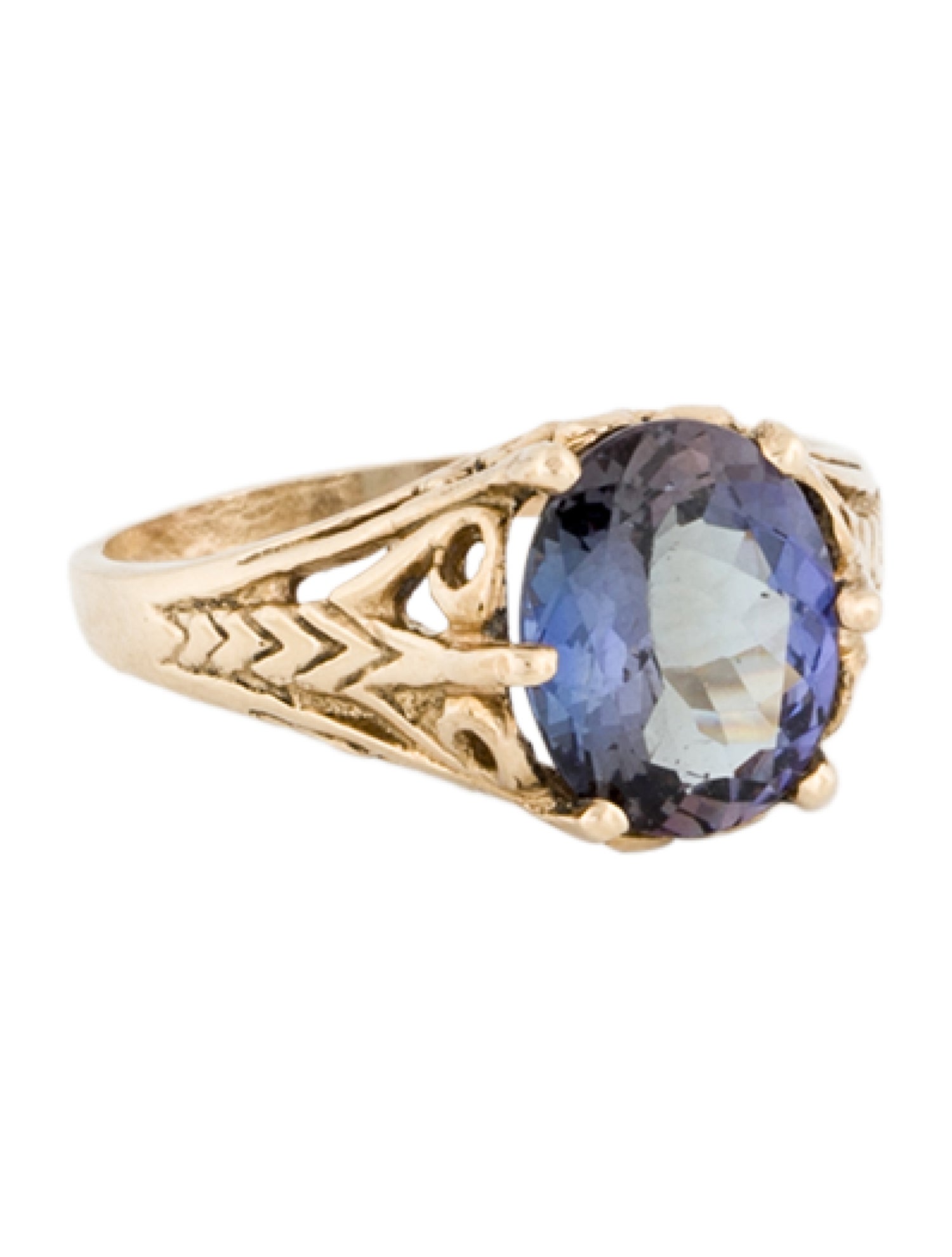 Ring 14K 2.53ct Tanzanite Cocktail Ring