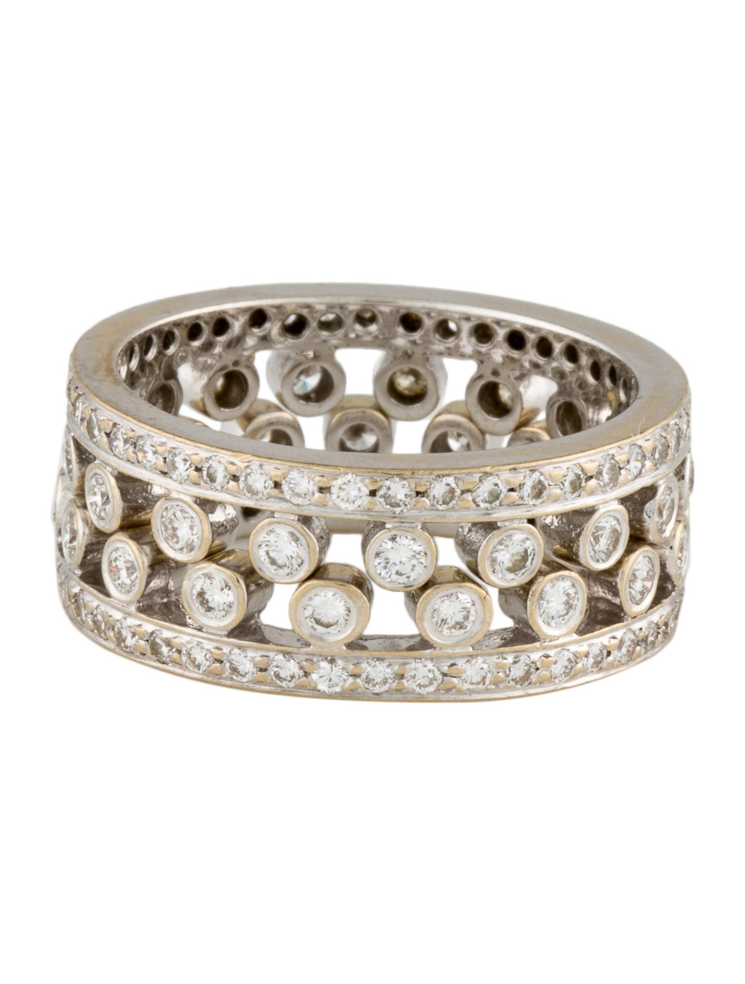 Ring 18K 1.27ctw Diamond Band Set of 2