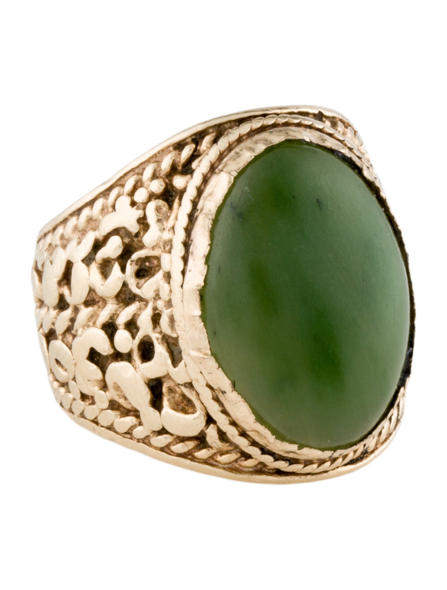 Ring 14K Serpentine Cocktail