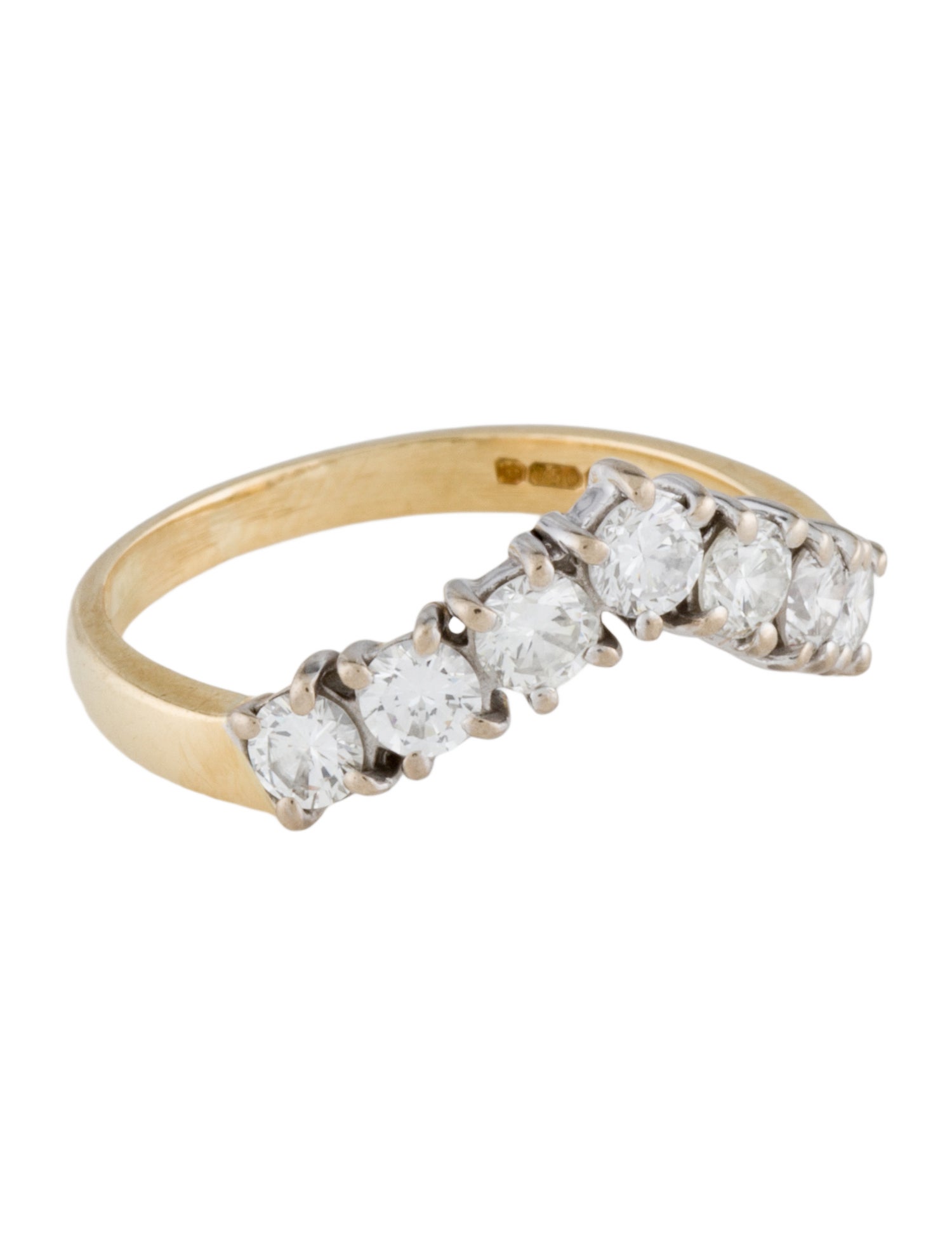 Ring 18K Diamond Wishbone Ring