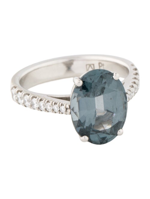 Ring Platinum 3.93ct Spinel & Diamond Cocktail Ring