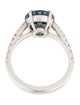 Ring Platinum 3.93ct Spinel & Diamond Cocktail Ring
