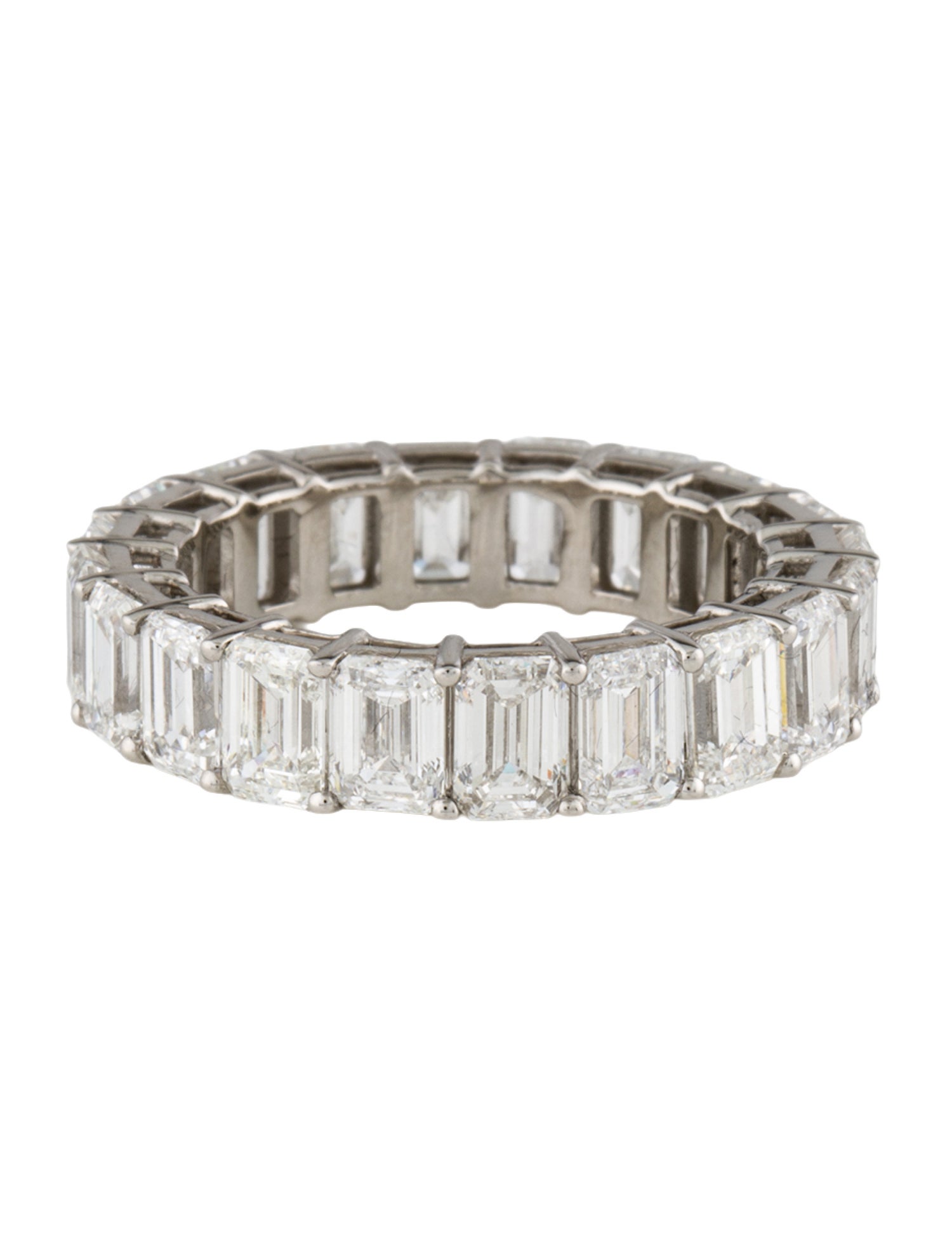 Ring Platinum 7.72ctw Lab-Grown Diamond Eternity Band