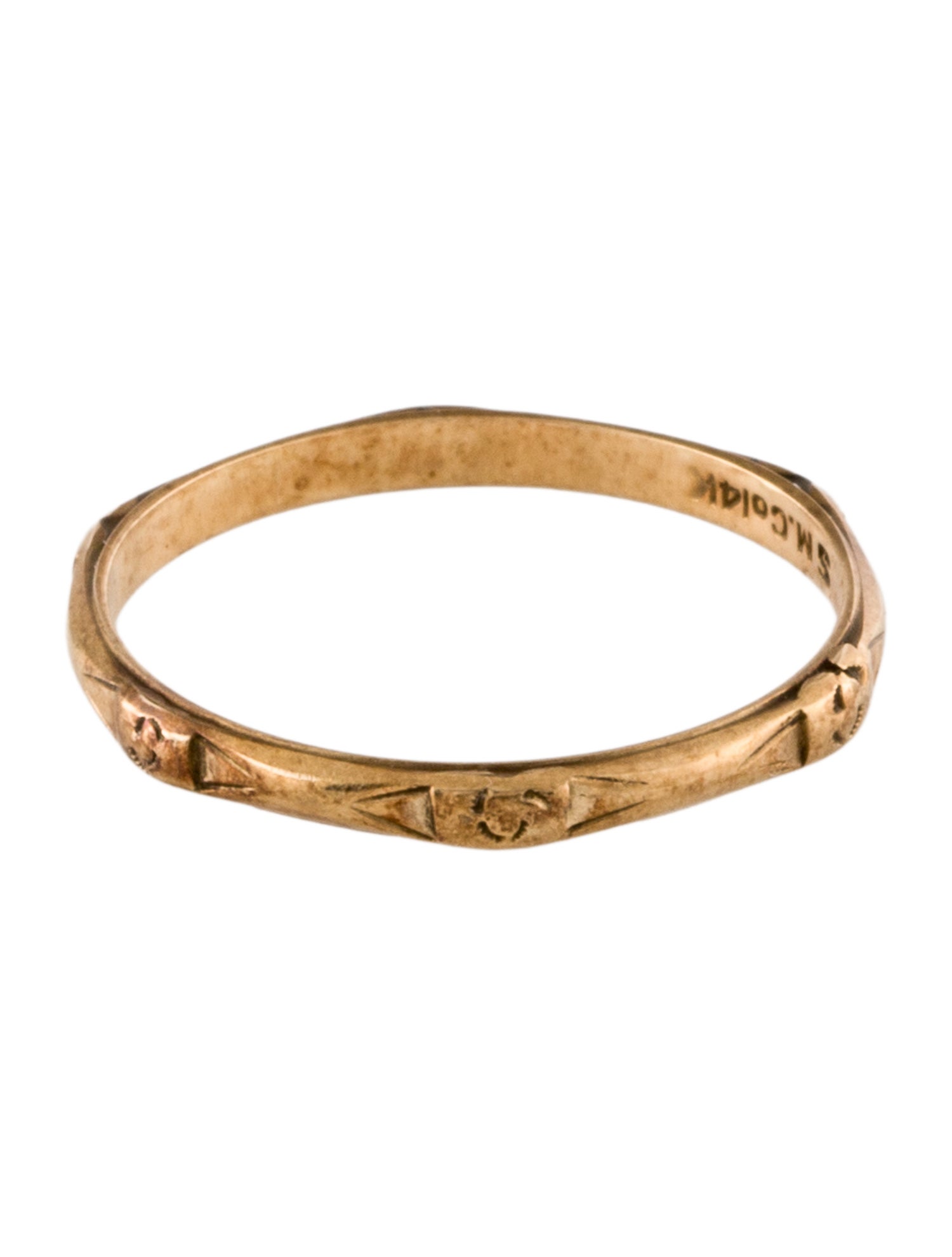 Ring 14K Etched Band