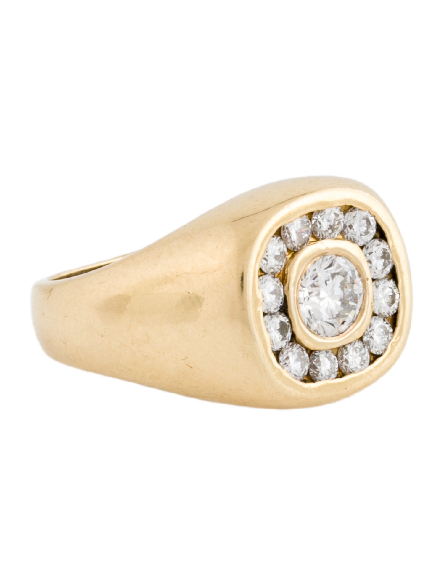 Ring 18K Diamond Signet