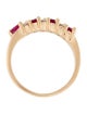 Ring 14K Ruby & Diamond Band Ring