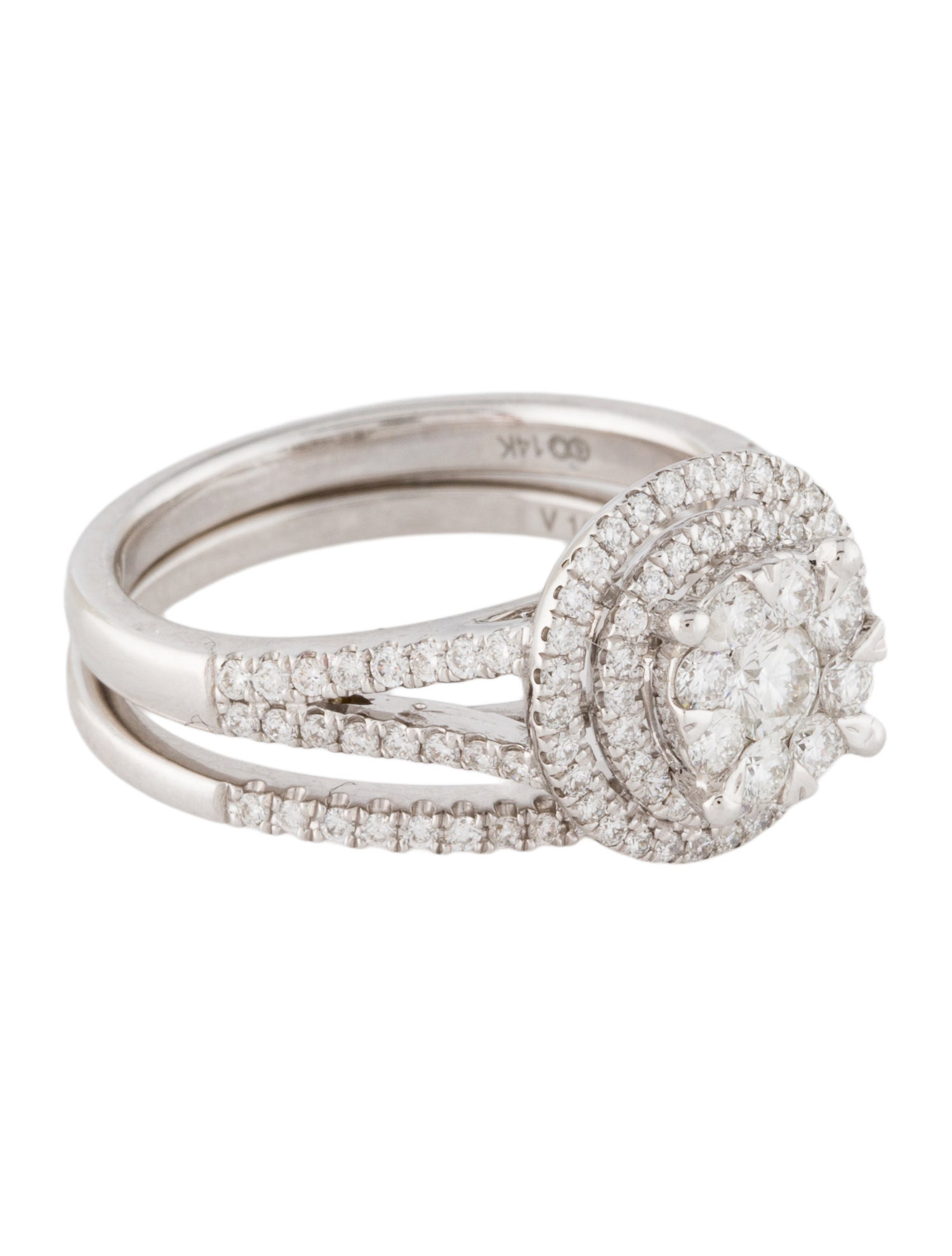 Ring 14K Diamond Wedding Set