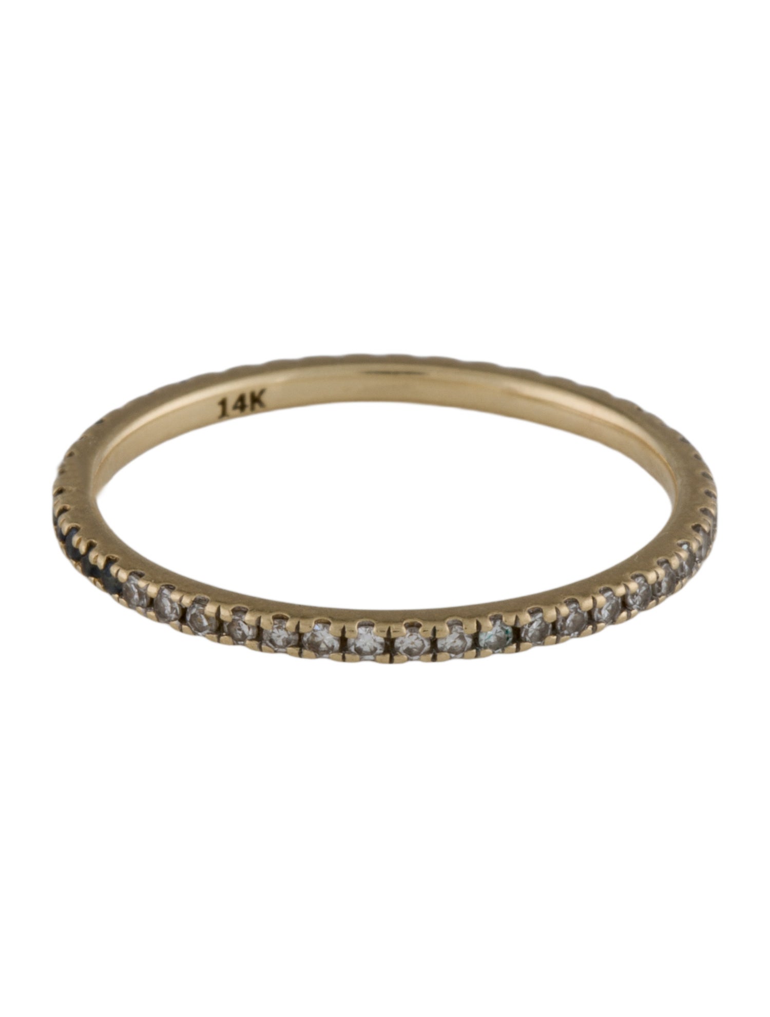 Ring 14K Sapphire & Diamond Eternity Band