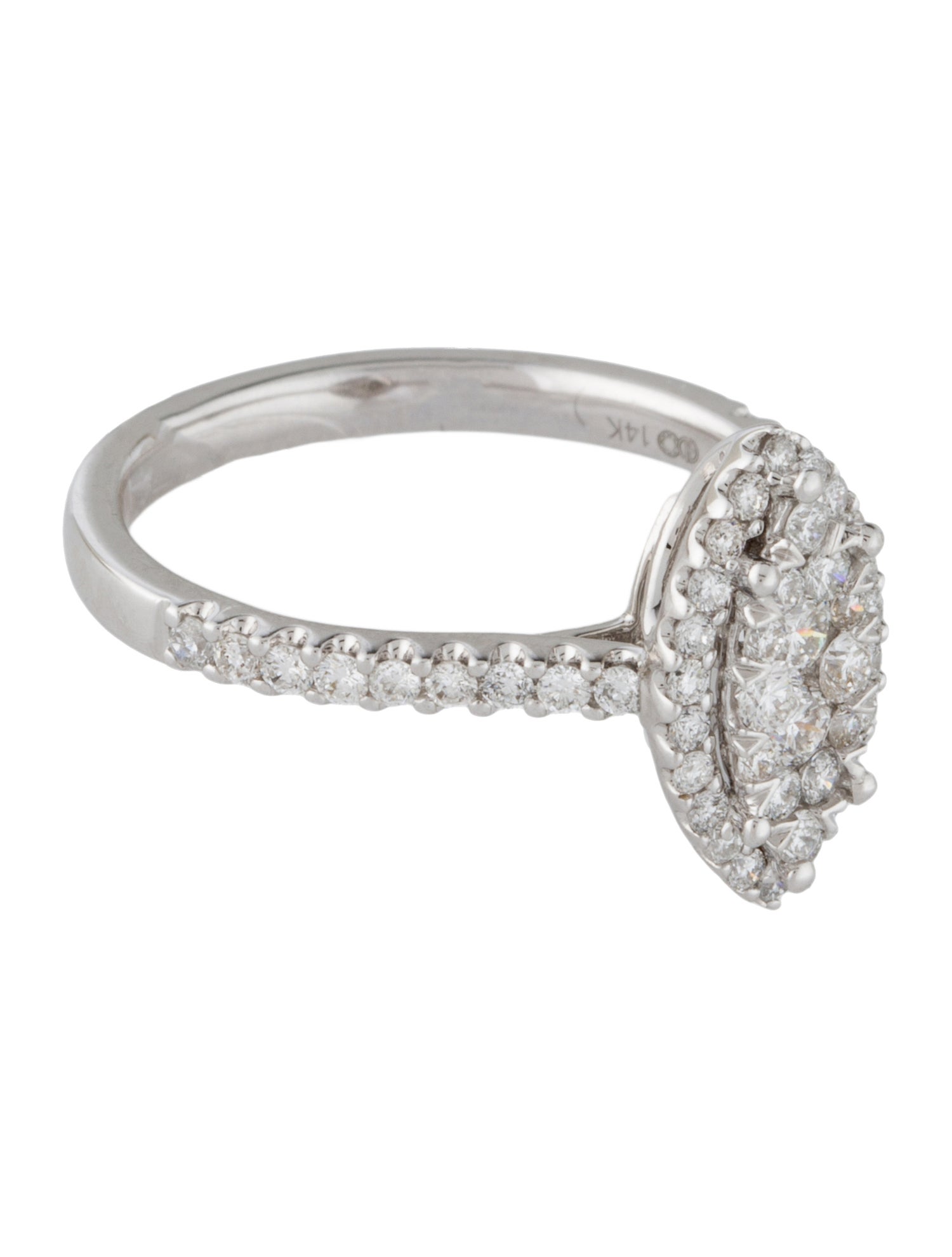 Ring 14K Diamond Cocktail