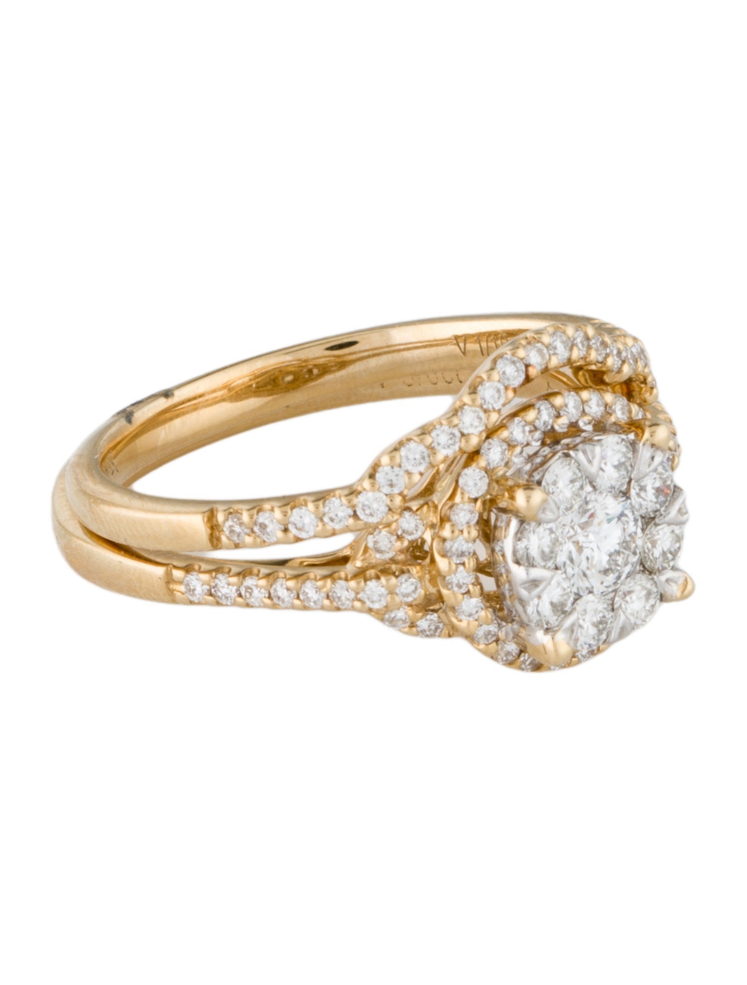 Ring 14K Diamond Wedding Set