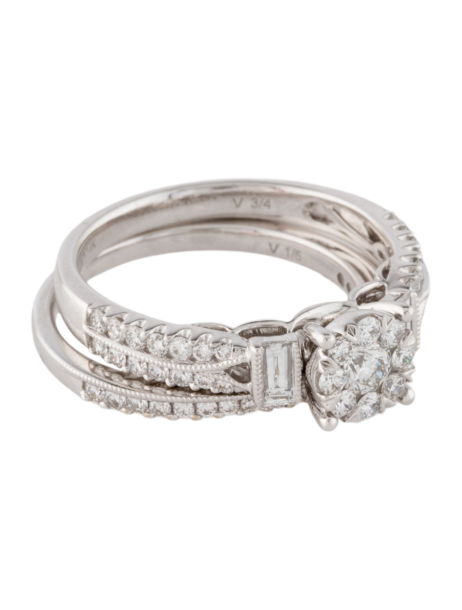 Ring 14K Diamond Wedding Ring Set