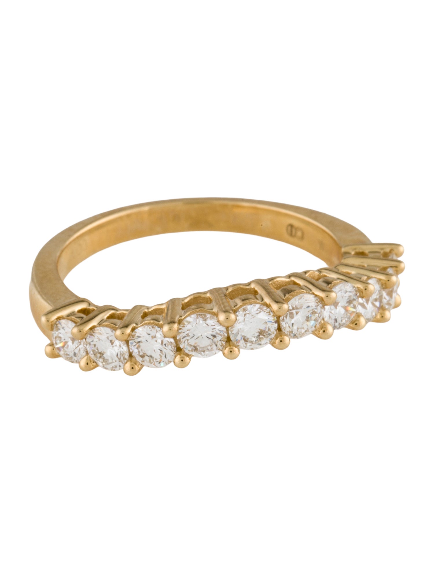 Ring 14K 1.00ctw Diamond Curved Wedding Band