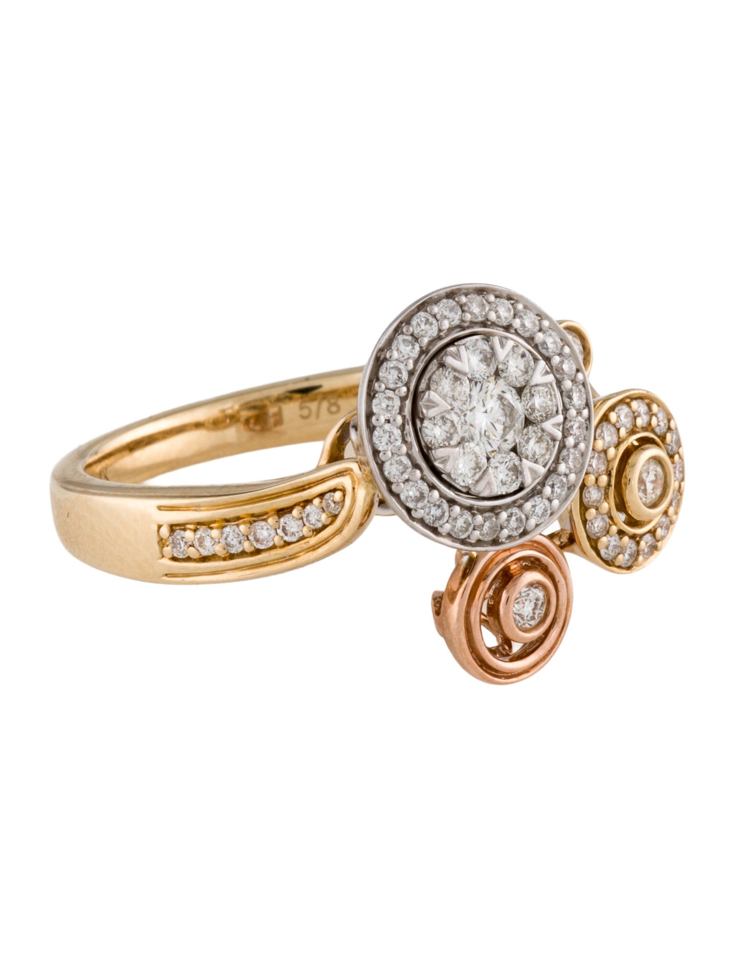 Ring 14K Diamond Cocktail Ring