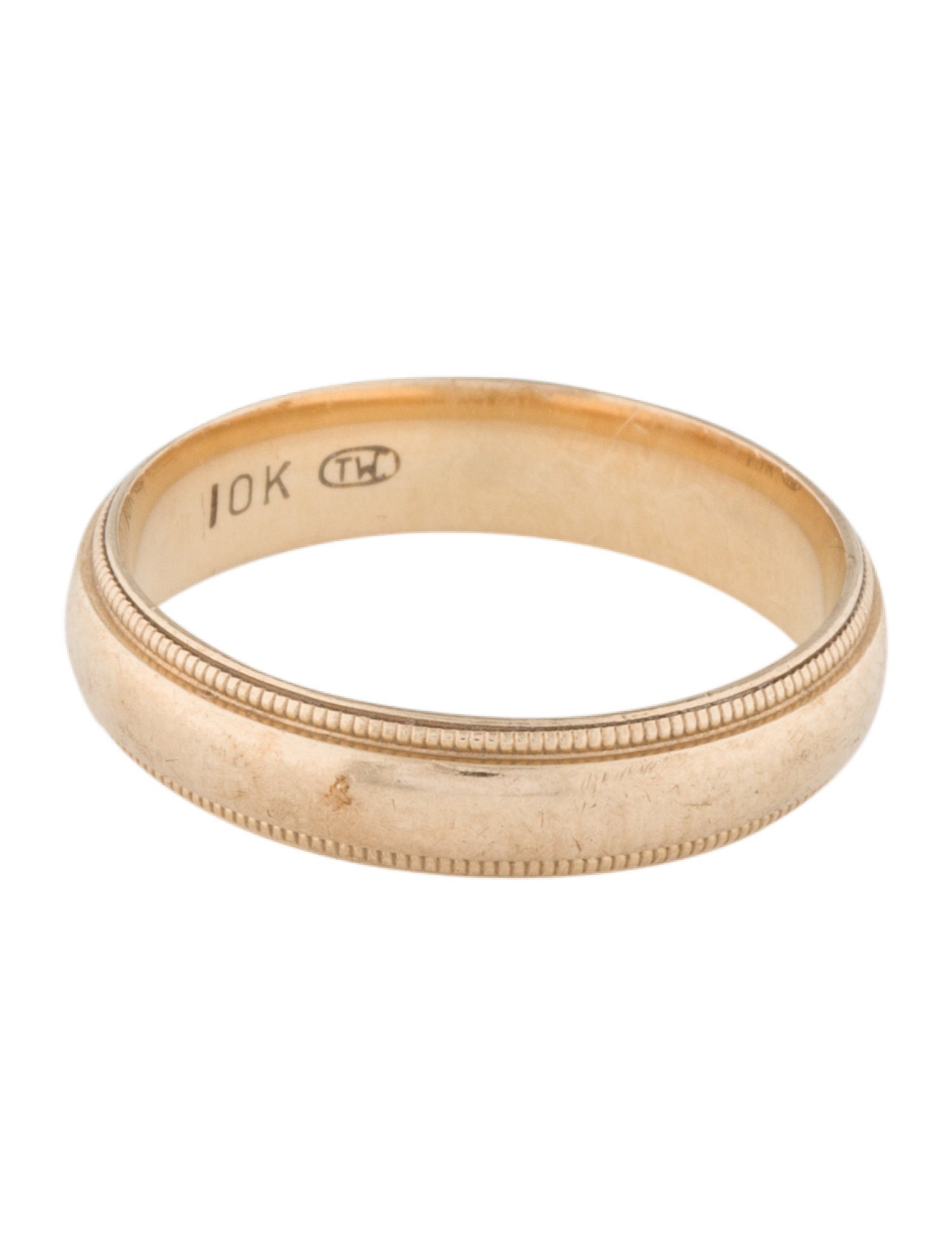Ring 10K Milgrain Band