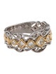 Ring 14K Diamond Scroll Band