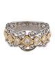 Ring 14K Diamond Scroll Band