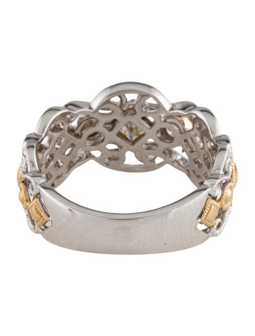 Ring 14K Diamond Scroll Band