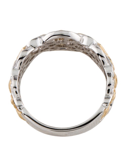 Ring 14K Diamond Scroll Band