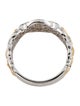 Ring 14K Diamond Scroll Band