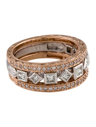 Ring 14K Diamond Stacking Ring Set