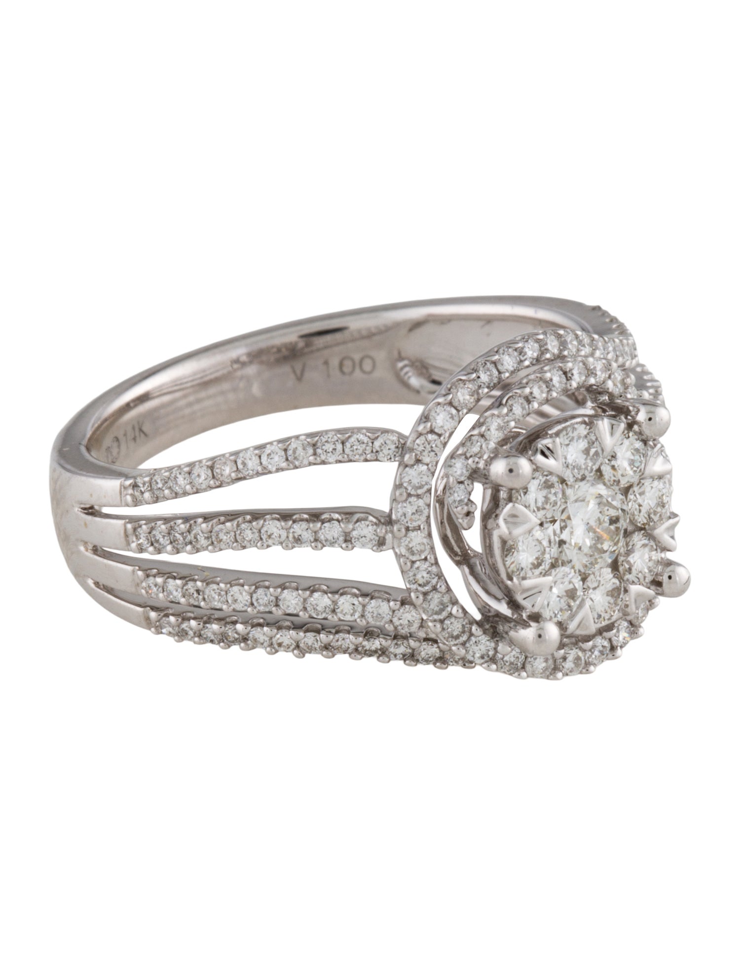 Ring 14K Diamond Cocktail Ring