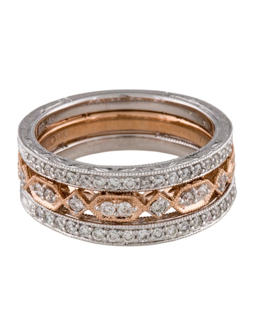 Ring 14K Diamond Stacking Ring Set