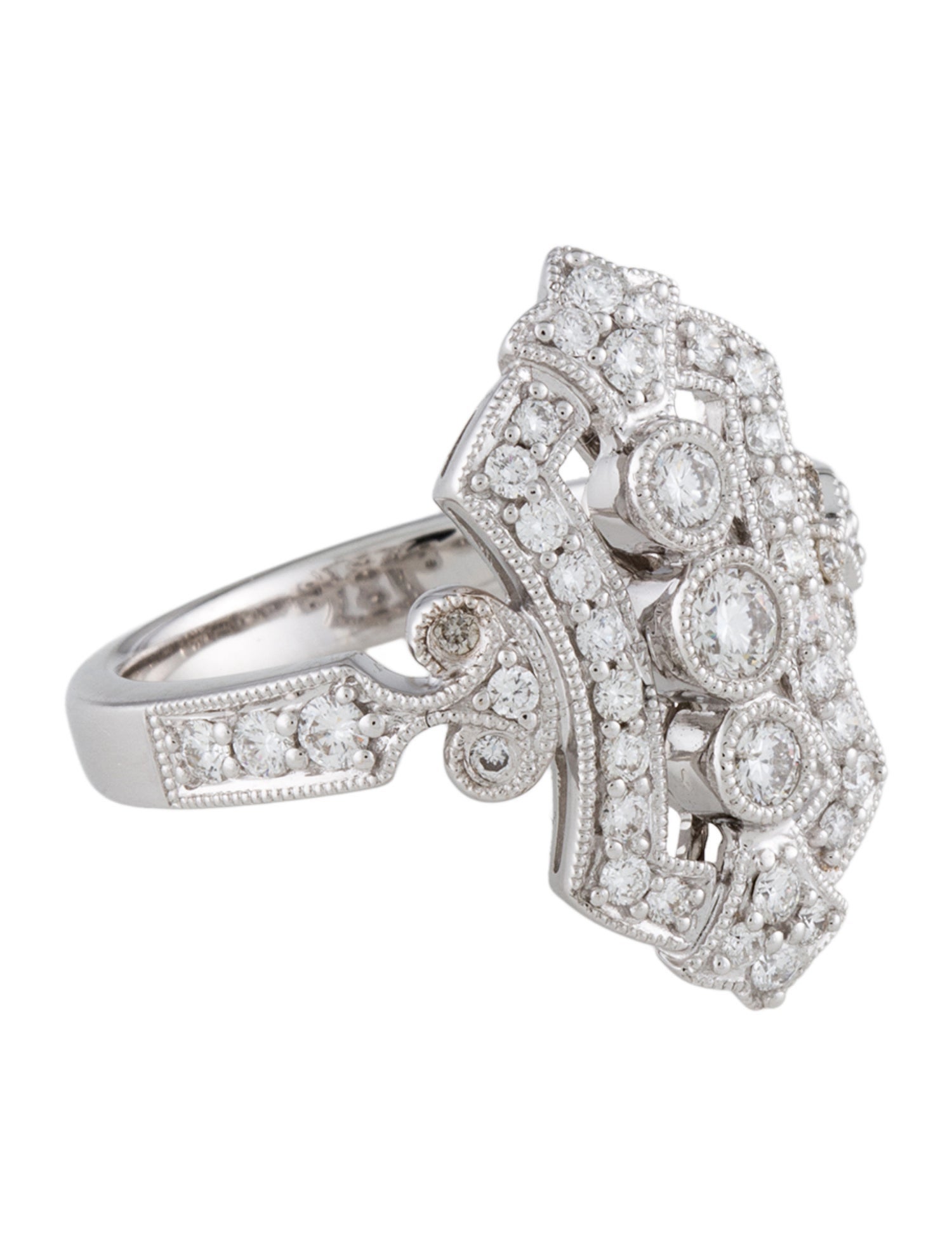 Ring 14K Diamond Cocktail Ring