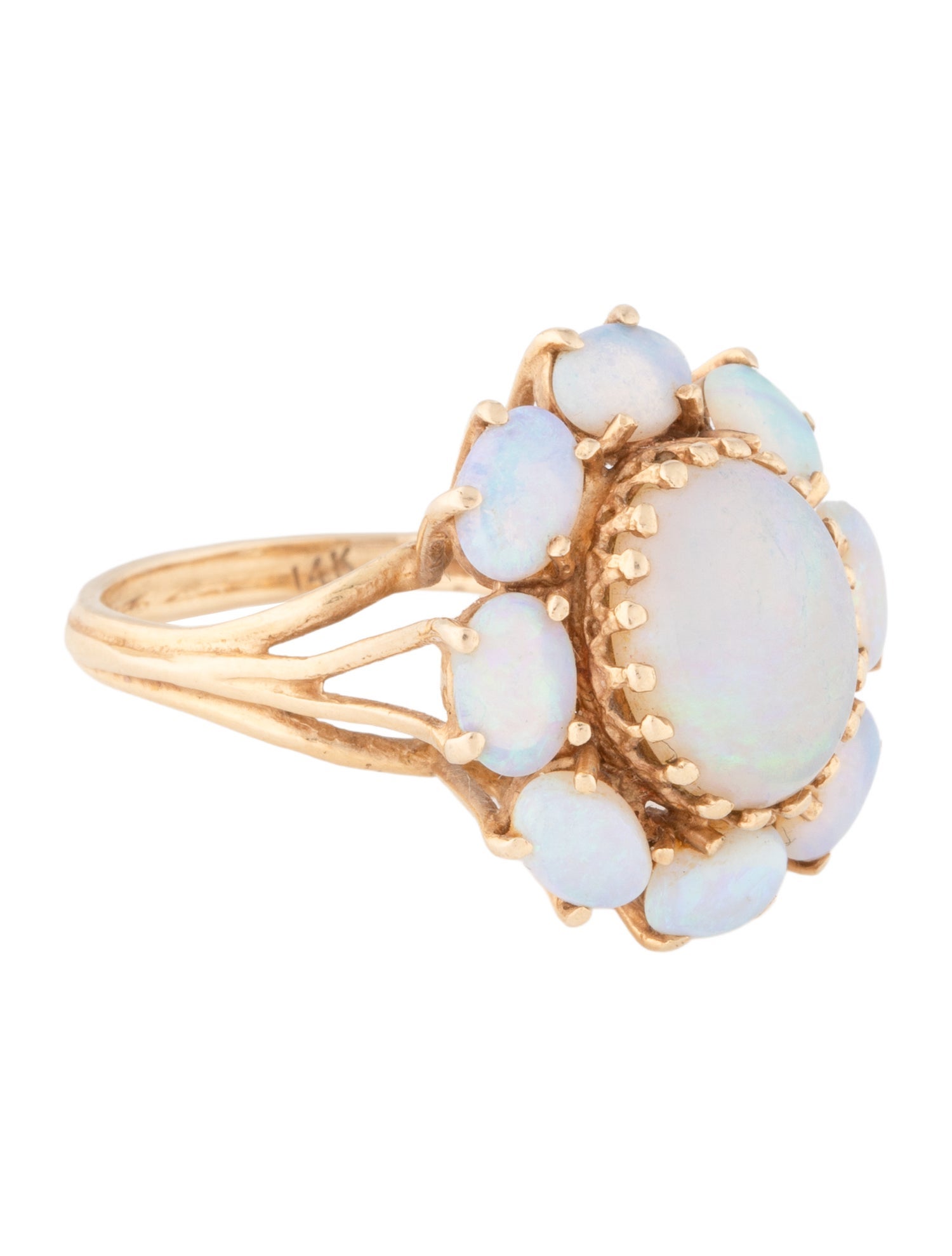 Ring 14K 4.87ctw Opal Cocktail Ring