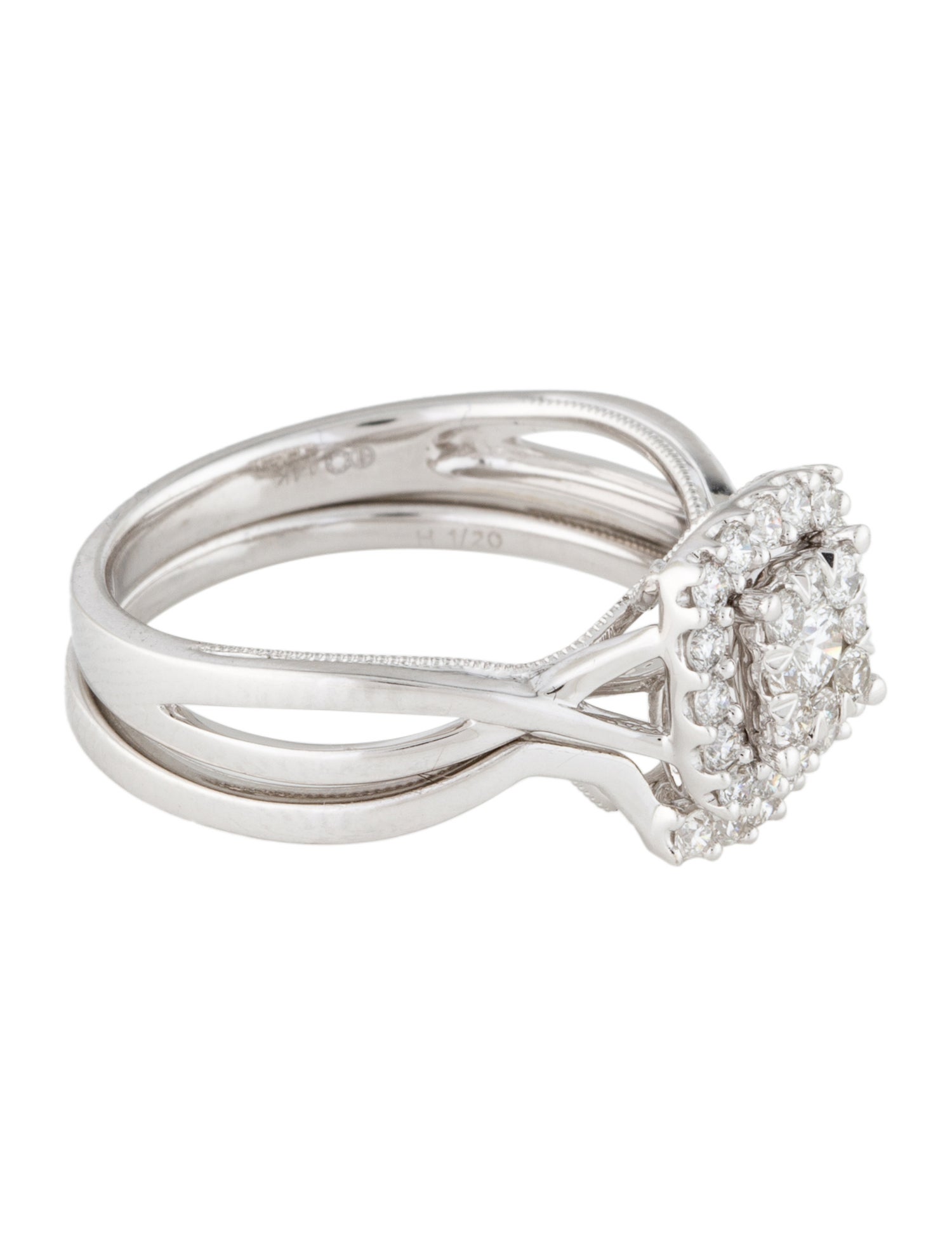 Ring 14K Diamond Wedding Set