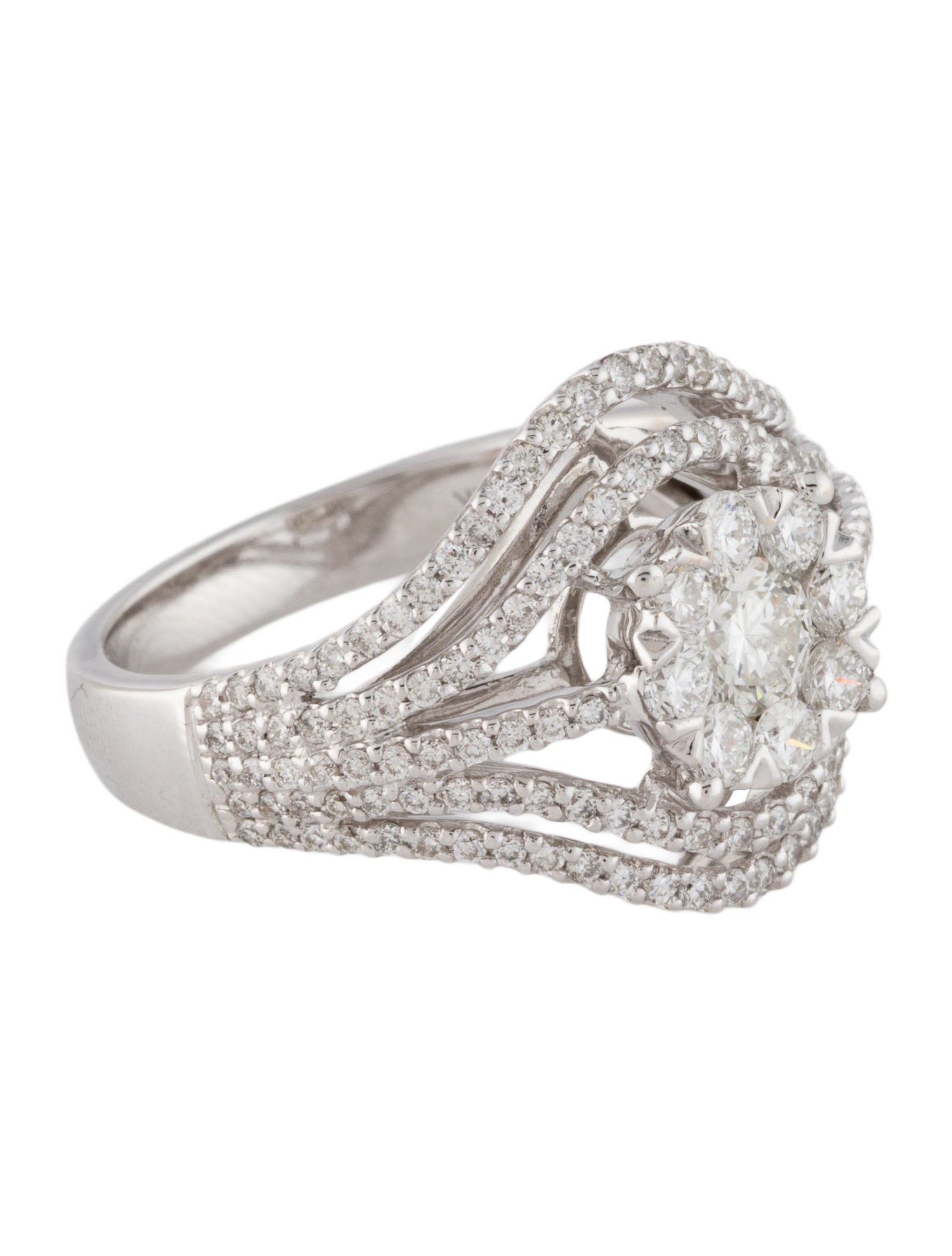 Ring 14K 1.10ctw Diamond Cocktail Ring