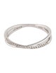 Ring 10K Diamond Crossover Band