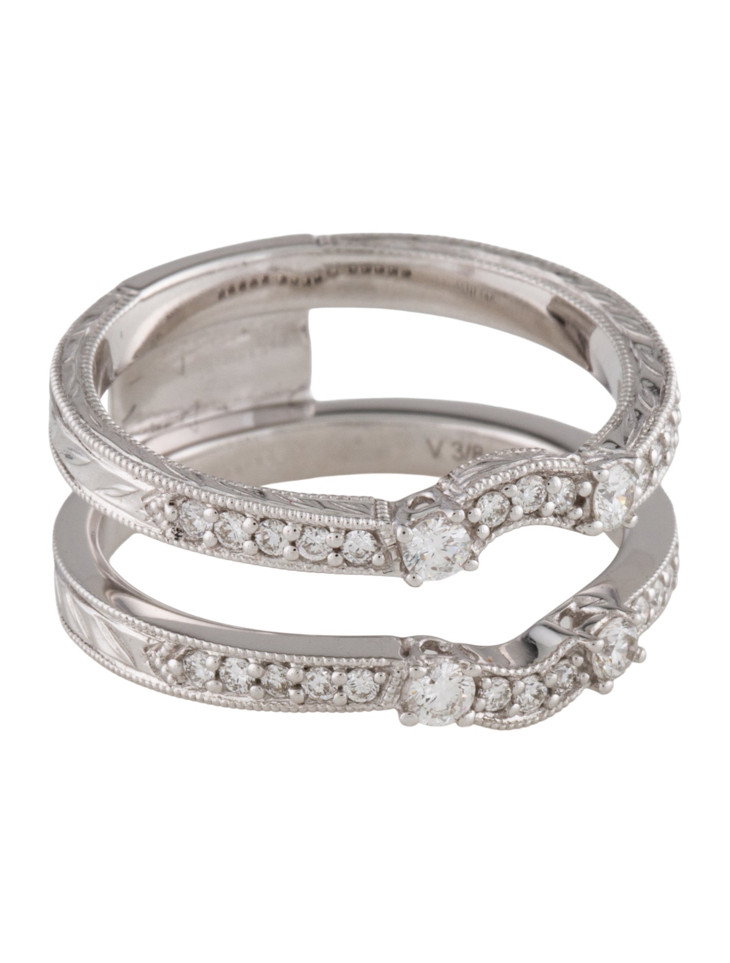 Ring 14K Diamond Wedding Band Enhancer