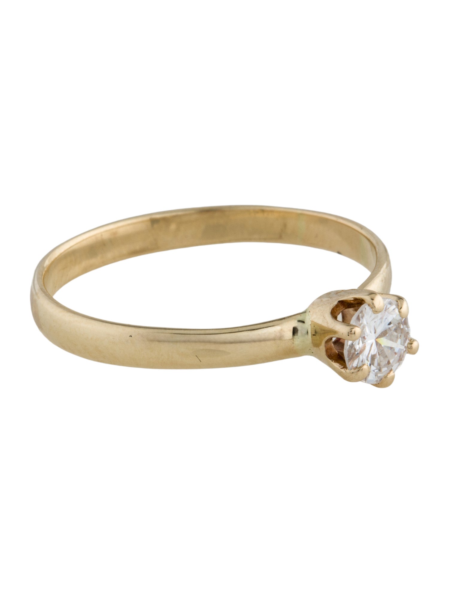 Ring 14K Diamond Solitaire Engaement Ring