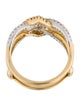 Ring 14K Diamond Double Row Band