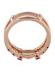 Ring 14K Ruby & Diamond Double Band