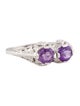 Ring 14K Amethyst Cocktail Ring
