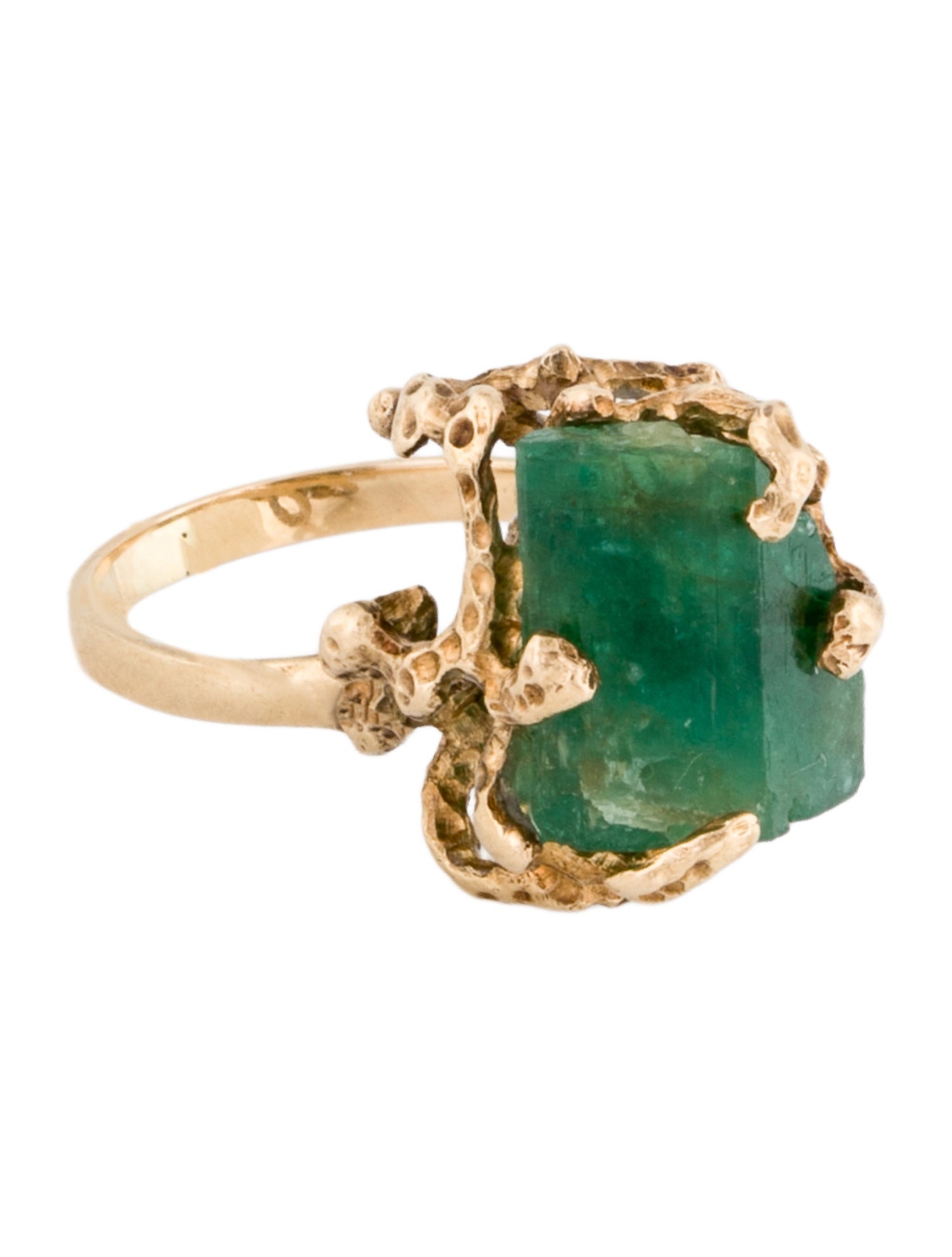 Ring 17K Emerald Cocktail