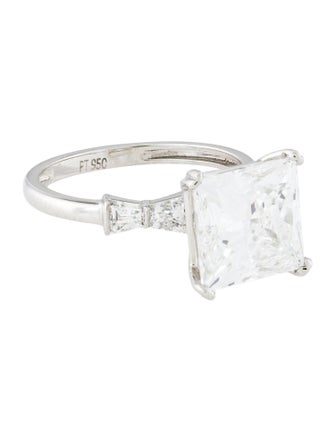 Ring Platinum 5.19ct Lab-Grown Diamond Engagement Ring