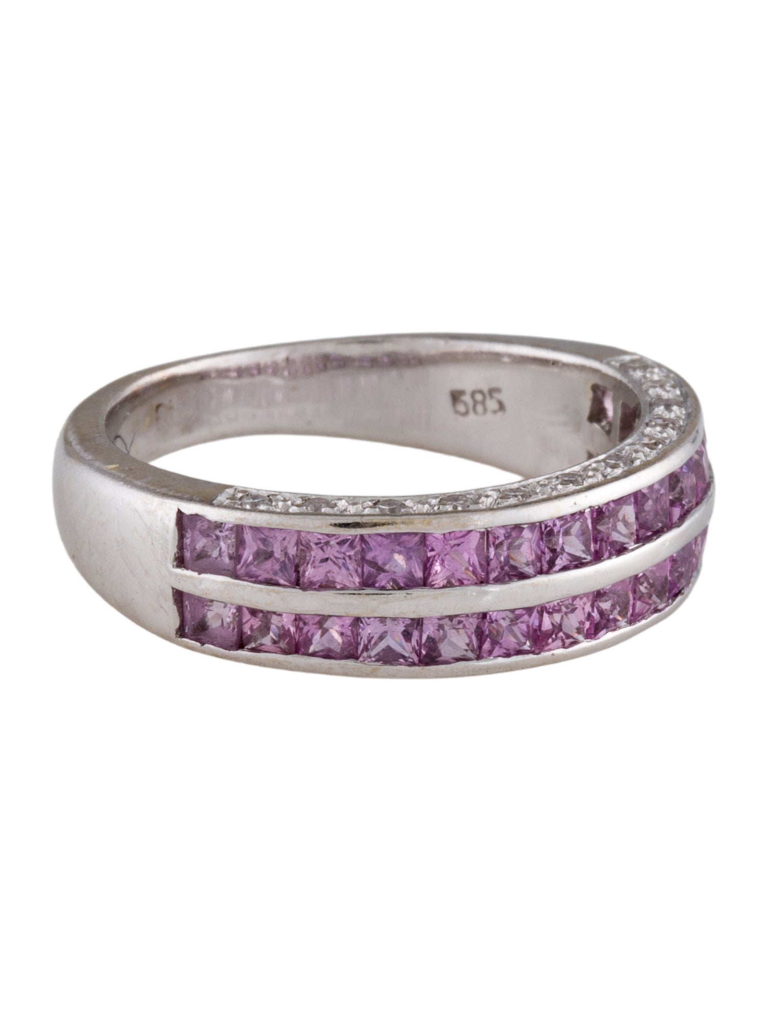 Ring 14K 1.50ctw Sapphire & Diamond Band