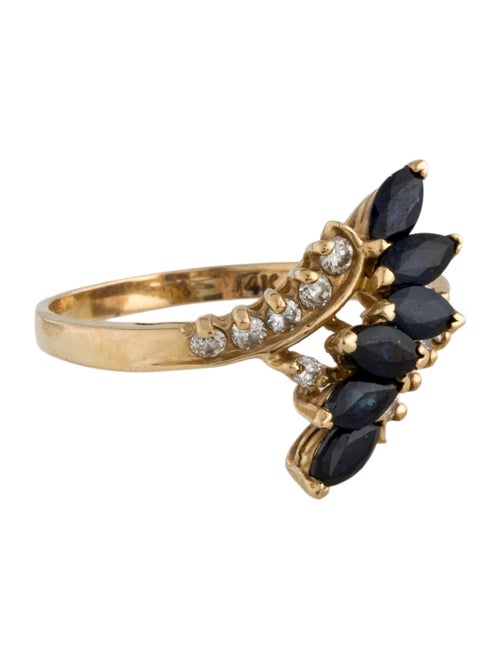 Ring 14K 1.32ctw Sapphire & Diamond Cocktail Ring