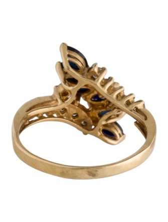 Ring 14K 1.32ctw Sapphire & Diamond Cocktail Ring