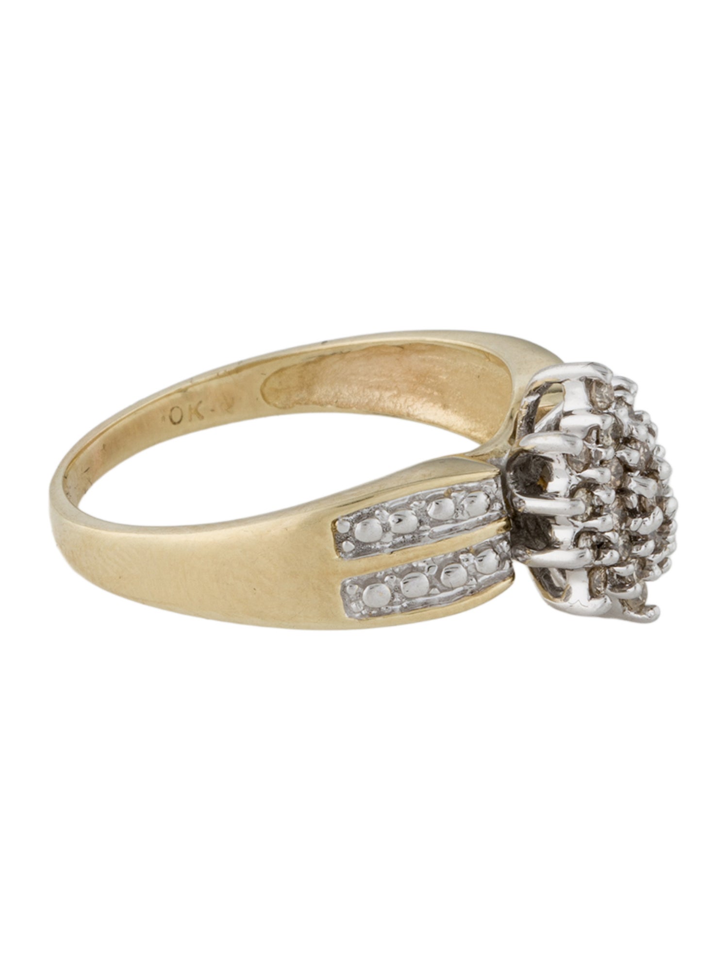 Ring 10K Diamond Cocktail