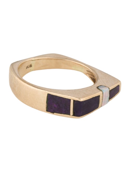 Ring 14K Opal & Sugilite Band