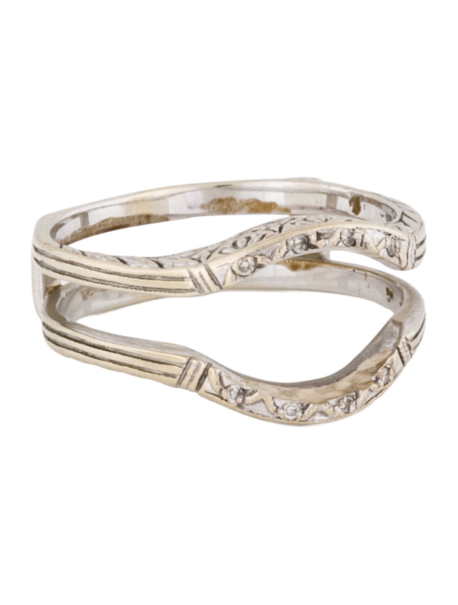 Ring 18K Diamond Guard Band